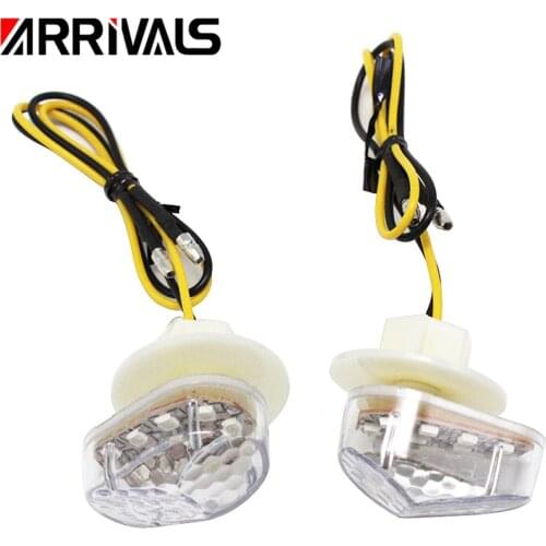 Motorcycle Motorbike LED Flush Mount Blinker Smoke Turn Signals Indicators for Yamaha R6 YZF R6 2002 2003 2004 2005 - 2013