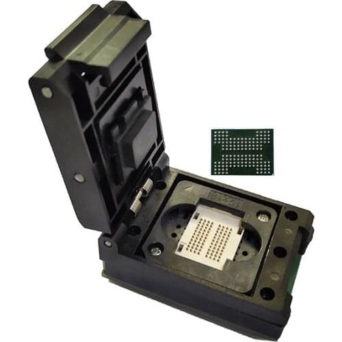 BGA152 BGA132 BGA88 BGA136 Test Socket Adapter IC Test Socket Burn in Socket Pitch 1.0mm Flash Testing Programming Socket