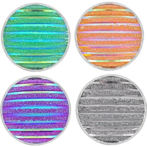 Vocheng Ginger Snaps Resin Sandbar 18mm Copper Metal 8 Colors Interchangeable Jewelry Vn-1612