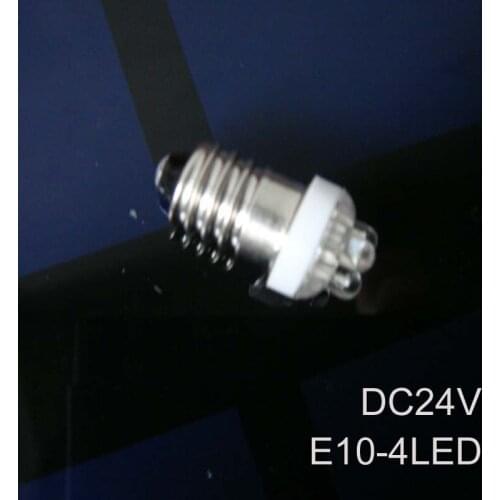 High quality E10 24v led lamp,E10 led 24v Indicator Light E10 led Pilot lamps E10 24v led Signal lights free shipping 10pcs/lot
