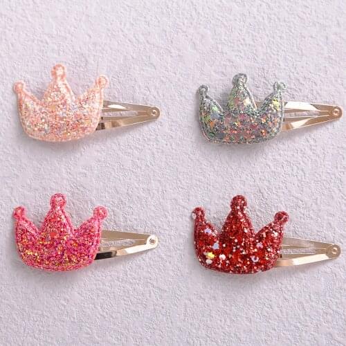 1pcs Shining Crown Hair Clips for Baby Girl Cute Hairpins Baby Headwear for Children Cartoon Hair Accessories Girls Hairgrips