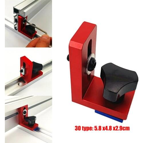 Chute Aluminium alloy 30 T-tracks Model Chute Backing Miter Rail Chute Connector for workbench Router Table