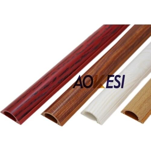 10PCS(100CM/PCS) Plastic Cord Duct Cover Wire Management Cable Raceway 1 Order