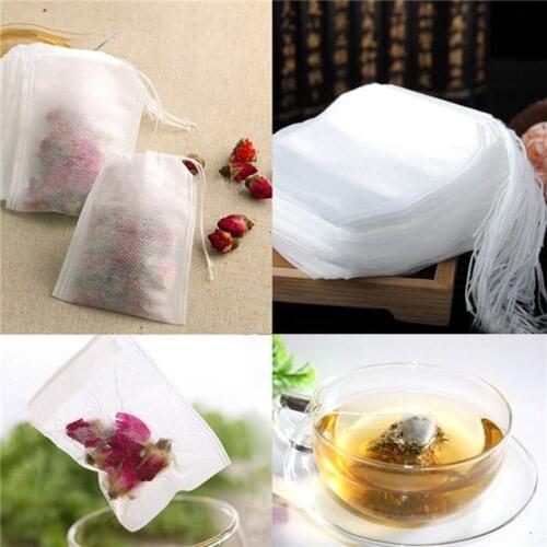 100Pcs/Lot 9 x 10CM Teabags Empty Tea Bags With String Heal Filter Paper For Herb Loose Tea New Wholesale