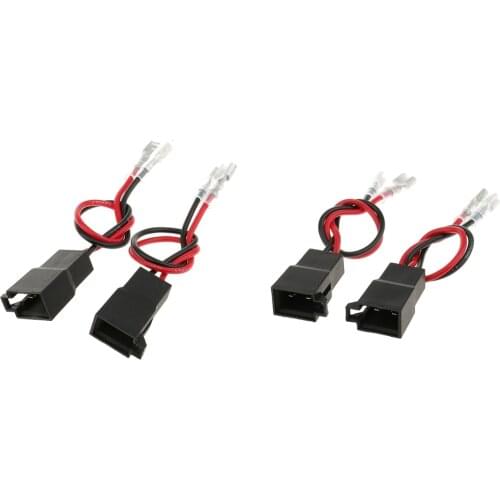 4x Speaker Adaptor Plug Leads Cable Connectors Pair PC2-805 for