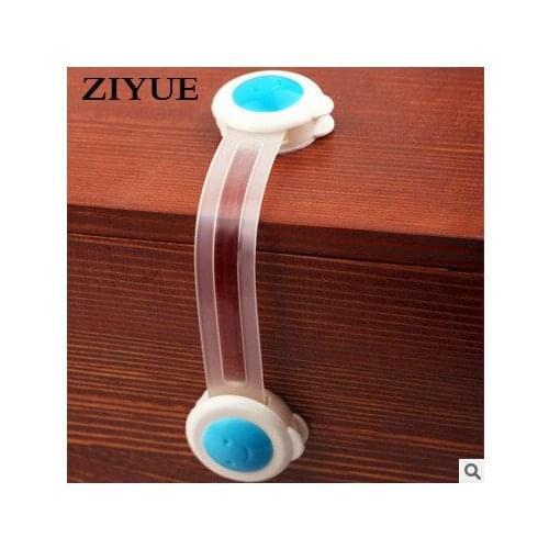 Free Shipping 10pcs Extended Multi-function Child Safety Lock Drawer Refrigerator Lock Clip Hand Baby Safety Lock