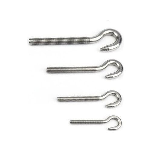 Free shipping!M4 M5 M6 M8 M10 M12 M16 304 Stainless Steel Lifting Eye Bolts Hook Screw Bolt