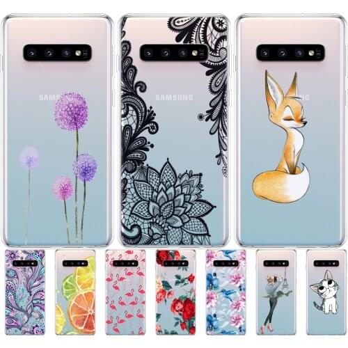 Case For Samsung Galaxy S10 Plus Case Silicon TPU Cover Case For Samsung S10 Plus S10 E G975F SM-G973F Protective Back Cover