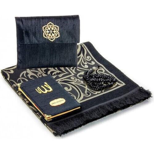 Slub Fabric Covered Yasin Book - Bag Size - Name Special Plate - Prayer Rug - Rosary - Marsupial - Multicolored - Mevlid Gift