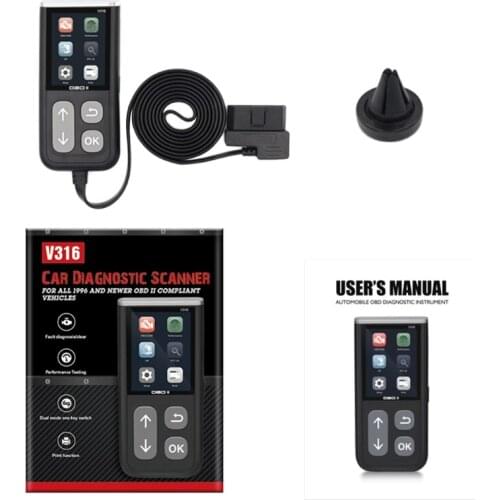Car Fault Diagnostic Scanner Bluetooth OBD2 EOBD Code Reader Engine fault removal w/ brake, distance, acceleration test