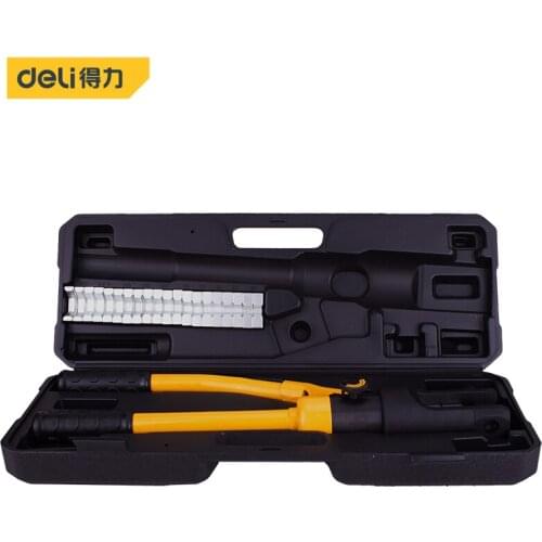 Deli Hydraulic Pliers For Electrical Maintenance Of Electrical Appliances Rotary Adjustable Crimp Tight Stainless Steel Rubber