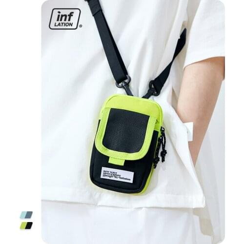 INFLATION Female Mini Coin Purse 2021 Fashion Harajuku Mini Crossbody Bag Unisex Streetwear Fanny Pack Men 453AI2020