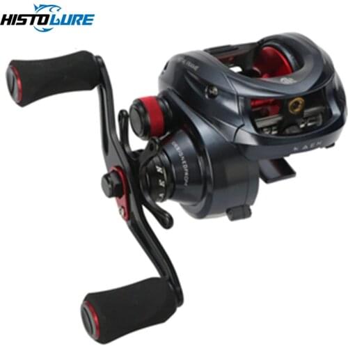 HISTOLURE Baitcasting Fishing Reel 10+1 Ball Bearings 6.5:1 Gear Ratio 12 kg Max Drag 255g Baitcasting Reel Fishing Ree