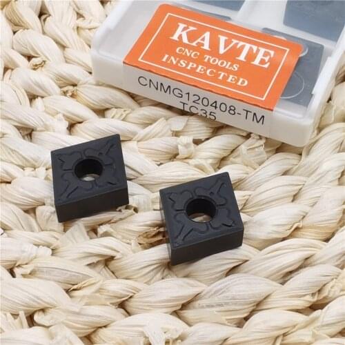 KAVTE CNMG120404-TM CNMG120408 CNMG120404-CQ 0408 0412 Medium Finish Machining of Hard Steel Processing Tungsten Carbide Insert