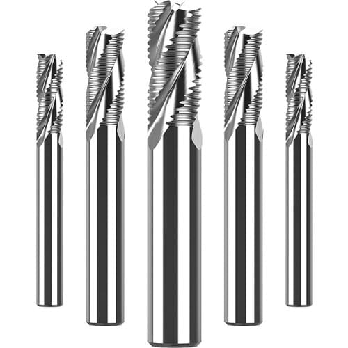 Roughing End Mill 4-20mm 3 Flutes CNC Solid Carbide Router Bits for Aluminum Spiral Bit HRC55 Solid Carbide Milling Cutter