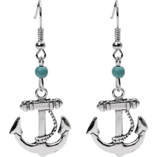 Fashion Anchor Earrings Women 2020 Fashion Nautical Moda Jewelry Simple Unique Charm Earrings for Women