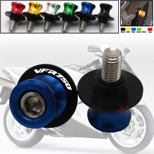 Motorcycle Accessories CNC Aluminum M8 Swingarm Spools Slider Stand Screw For Honda VFR-750 VFR750 1991 92 93 94 95 96 1997