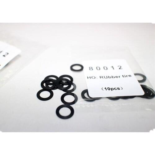 New 10Pcs 1:87 Scale Train Model HO Rubber Tire for Sand Table 80012 for Model Parts for Children Adults