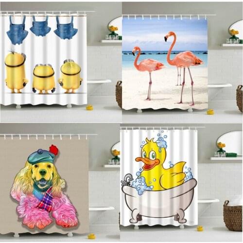 New 3D Golden Retriever Dog curtains curtain shower curtain Curtains Bathroom curtains Curtains in the bathroom bedroom curtains