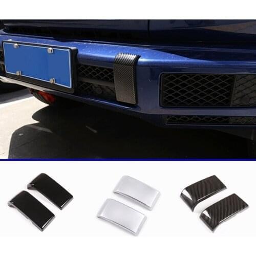 2pcs For Mercedes Benz G class W463 G350 G400 G500 2019-2020 Front Bumper Decoration Trim Exterior Car Accessories