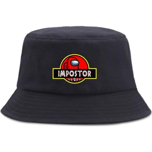 Red And White Impostors Printing 2020 Bucket Cap Funny Summer Panama Caps Creative Foldable Fisherman Hat Sun Shade Unisex Cap