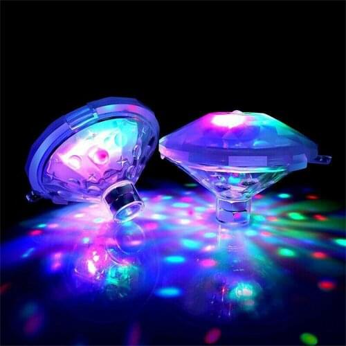 Floating Underwater Light RGB Submersible LED Disco Light Glow Show Swimming Pool Tub Lamp Bath Light Battery Powered