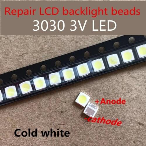 LEXTAR LED backlight 1 w 3030 3 v cool white 80-90LM TV application 1000PCS