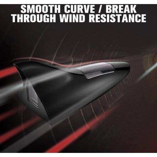 LED Signal Antenna Solar Shark Fin Car Roof Light Sensor Decoration Lithium Battery Flashing Lamps For Car Lamp Accessories