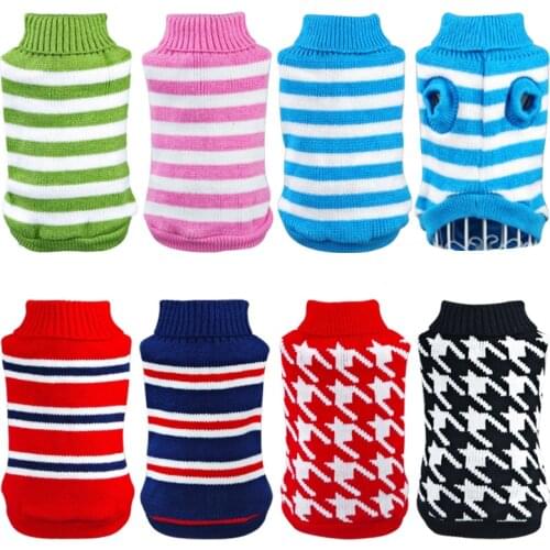 Cat Sweater Dog clothing For Small Dogs Pet Coat Knitting Costume Crochet Cloth Jersey different sizes and patterns available