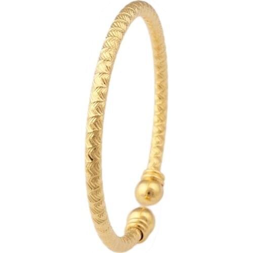 Unique new brand women bangles&bracelets Gold Color gift charm jewelry free shipping