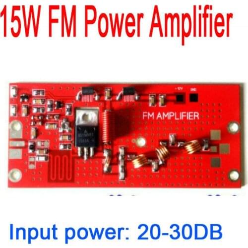 DYKB 15W RF Power Amplifier FM 76MHZ -108 MHZ FM POWER amplifier module Campus Rural broadcast radio DC 12V