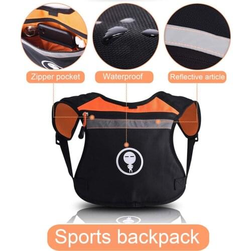 Oxford Cycling Bag Reflective Sports Running Backpack With Headphone Plug For Safety Outdoor Cycling Running