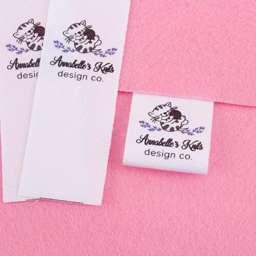 Knitting Label, Personalized Brand, Clothing Tags, Logo, Business Name, Sewing Gift, Wool Loop, Knitting Crochet (MD5037)