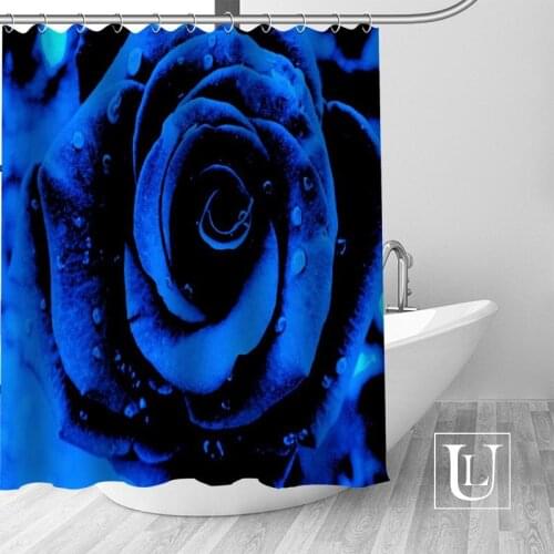 Custom beautiful flower Bath Curtain Fabric Modern Shower Curtain bathroom beautiful Curtains Bath decor