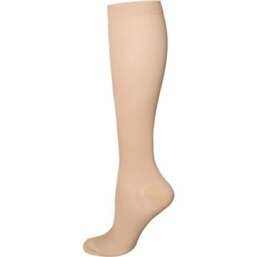 2021 Sports Summer Hot Sale High Quality 7PC Solid Color Midi Tube Compression Socks For Women And Men For Dropshipping