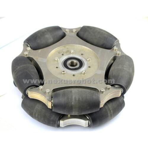254mm Heavy Duty Double Aluminum Omni Wheel W/bearing rollers&Central bearing 14147