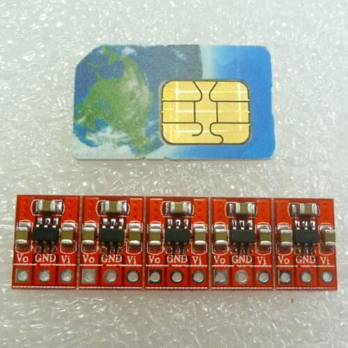 5pcs 250MA SMD 2.7-5V to 5V DC-DC Boost Step-Up Converter for temperature humidity sensor 18650 power bank ds18b20 LCD