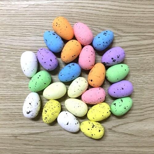 50Pcs Simulation Foam Eggs Production bird nest Exercise DIY Creative Easter Egg Modelling Children Early Educational Toy