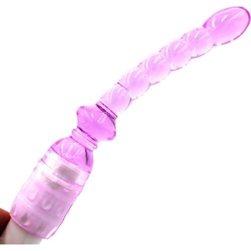 Crystal Anal Vibrator Unisex Sex Toys Butt Plug Male Vibrating Anal Dildo Prostate Massager for Couples Tease Female G-spot