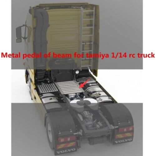 Tamiya truck upgrade decorative accessories metal pedal of frame beam for 1/14 tamiya rc actros trailer trailer scania benz MAN
