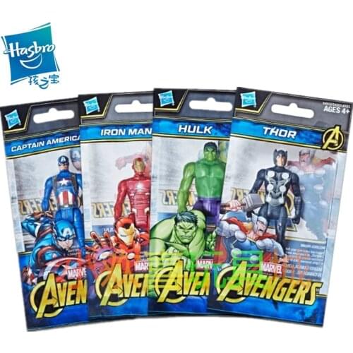 Hasbro Marvel Avengers 3.75-inch Captain America Iron Man Hulk Thor Model Anime Figures Favorites Collect Ornaments