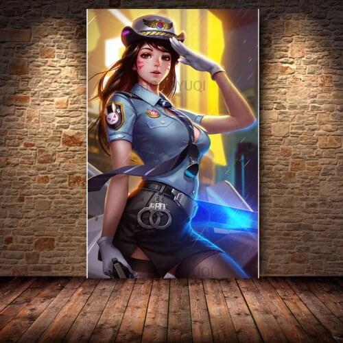 Custom Print Overwatch Game Poster Anime Sexy Girl Canvas Painting Aesthetic Room Decor Wall Art Modern Art Figure Picture