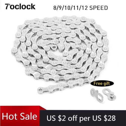 Bicycle Chain 8 9 10 11 12 Speed MTB Half/Full Hollow Bike Chain Ultralight Durable Connector Road Steel Quick Link Bike Chain