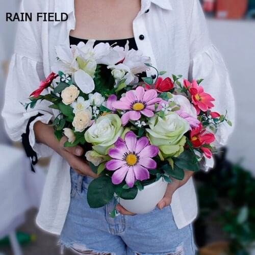 Artificial Plastic Bonsai Artificial Flower Simulation Plant Potted Beautiful Cheap Home Decoration Office Decoration Ornaments