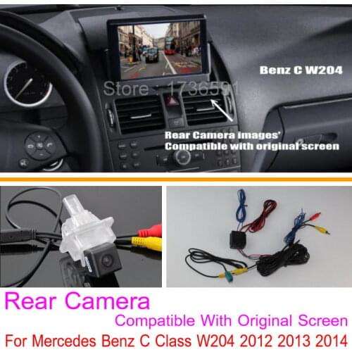 Lyudmila For Mercedes Benz C Class W204 2012 2013 2014 / RCA & Original Screen Compatible / Car Rear View Back Up Reverse Camera