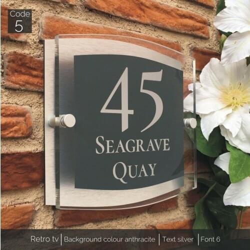 Classical Arcylic Sign with Vinyl Stickers 20*30cm