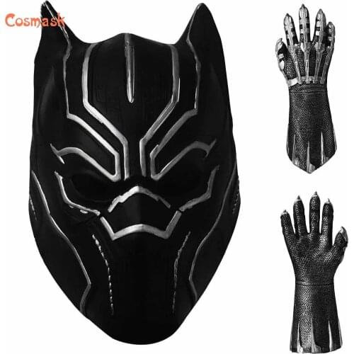 Cosmask Halloween Panther Latex Resin Mask Adult Party Costume Mask Horror Carnival Cosplay Party Props