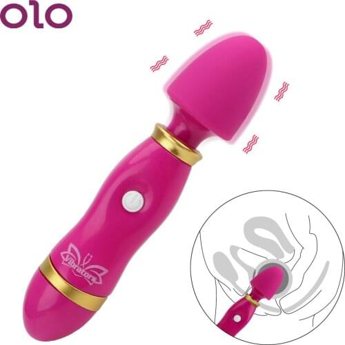 OLO G-spot Vibrator 12 Speed Magic Wand Clitoris Stimulate Vagina Massage Sex Toys for Woman Adult Products AV Stick Silicone