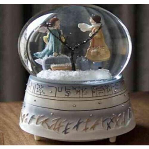 Lighted Musical snow globe Inkjet MH-73 Gift,Love, Celebration, Cute ,Ships from Turkey