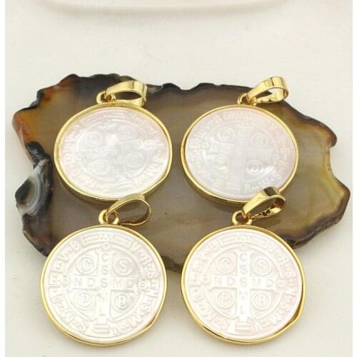 24*24mm 10pcs/lot High quality shell pendant,corss/letters cubic zircon charm jewelry,exquisite bracelet/necklace component